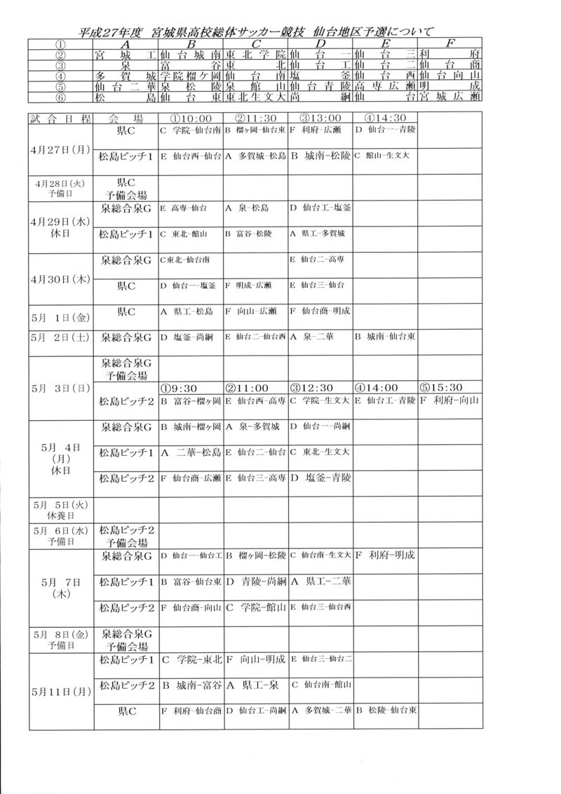 東北学院中学校 高等学校 サッカー部 News